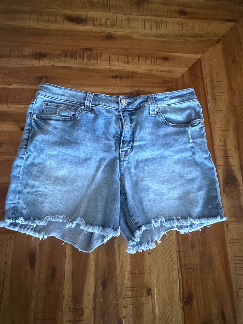 Seven7 Light Blue Jean Shorts